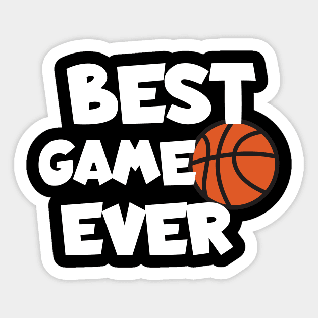 Basketball best game ever Sticker by maxcode